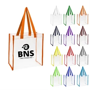 Clear PVC Stadium Tote Bag