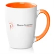 12 oz. Java Two-Tone Personalized Coffee Mug | https://www.bestnamebadges.com