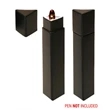 Union Printed, Deluxe Triangle Single Black Pen Display Box | https://www.bestnamebadges.com