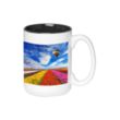 15 oz. Glossy Two-Tone Custom Photo Mug | https://www.bestnamebadges.com