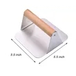 Square Stainless Steel Burger Patty Press | https://www.bestnamebadges.com