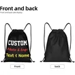 Polyester Drawstring Backpack | https://www.bestnamebadges.com