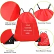 Polyester Drawstring Backpack | https://www.bestnamebadges.com