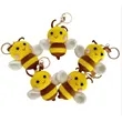 Handmade Crochet Bee Keychain | https://www.bestnamebadges.com