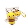 Handmade Crochet Bee Keychain | https://www.bestnamebadges.com