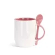 12oz Inner Color Mug With Spoon | https://www.bestnamebadges.com