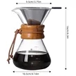 Pour Over Glasses Coffee Maker | https://www.bestnamebadges.com