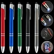 LED Ballpoint Pen with Stylus Tip | https://www.bestnamebadges.com