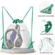 Clear Drawstring Bags | https://www.bestnamebadges.com