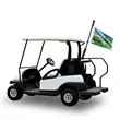 Standard Golf Cart Flag Display Kit with Flag | https://www.bestnamebadges.com