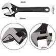 Adjustable 4 Inch Steel Wrench | https://www.bestnamebadges.com