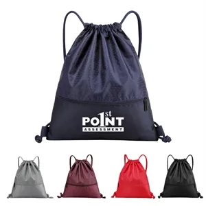 Oxford Large Capacity Drawstring backpack with zipper