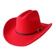 Fedora Cowboy Hat With Belt Buckle | https://www.bestnamebadges.com