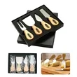 Cheese Board Knife Set with Gift Box | https://www.bestnamebadges.com