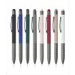 Union Printed - Geometric Aluminum BallPoint Pens w/ Stylus | https://www.bestnamebadges.com