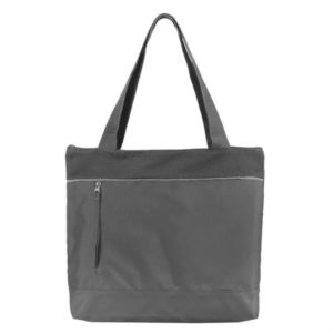 Reflective Zippered Tote Bag with RPET Mesh