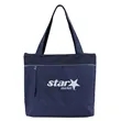 Reflective Zippered Tote Bag with RPET Mesh | https://www.bestnamebadges.com