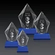 Devron 3D Award on Base - Blue | https://www.bestnamebadges.com