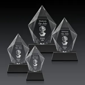 Devron 3D Award on Base - Black | https://www.bestnamebadges.com