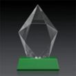 Devron 3D Award on Base - Green | https://www.bestnamebadges.com