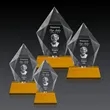 Devron 3D Award on Base - Amber | https://www.bestnamebadges.com