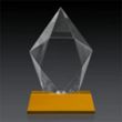 Devron 3D Award on Base - Amber | https://www.bestnamebadges.com