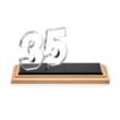 Northam Anniversary Award - Bamboo/Black | https://www.bestnamebadges.com