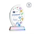 Wichita VividPrint™ Award on Newhaven Base - Prismatic | https://www.bestnamebadges.com