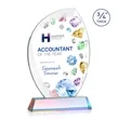 Wichita VividPrint™ Award on Newhaven Base - Prismatic | https://www.bestnamebadges.com