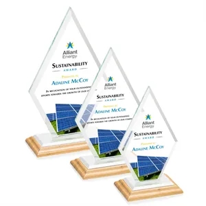 Tuscany VividPrint™ Award - Bamboo/White | https://www.bestnamebadges.com