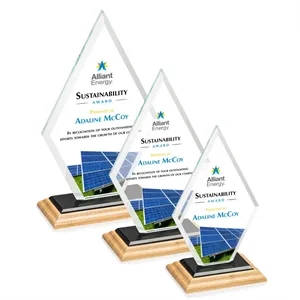 Tuscany VividPrint™ Award - Bamboo/Black | https://www.bestnamebadges.com