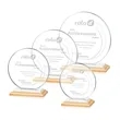 Victoria Award - Bamboo/White | https://www.bestnamebadges.com