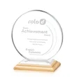 Victoria Award - Bamboo/White | https://www.bestnamebadges.com