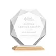 Kitchener Award - Bamboo/White | https://www.bestnamebadges.com