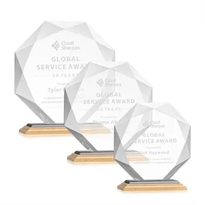 Kitchener Award - Bamboo/Black | https://www.bestnamebadges.com