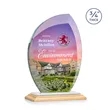 Wichita VividPrint™ Award - Bamboo/White | https://www.bestnamebadges.com