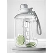 Large Sports Plastic Straw Water Bottle | https://www.bestnamebadges.com