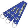 Double sided embroidered keychain | https://www.bestnamebadges.com