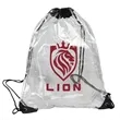 Diamond Clear TPU Drawstring Backpack | https://www.bestnamebadges.com