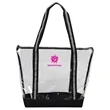 Diamond Clear TPU Zippered Tote | https://www.bestnamebadges.com