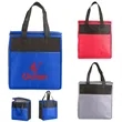 Two-Tone Flat Top Insulated Non-Woven Shopping Tote Bag | https://www.bestnamebadges.com