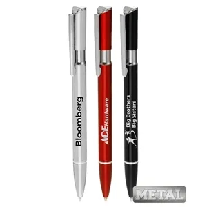 Union Printed, Promotional "Ritzy" Metal clicker Pens