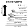 Stainless Steel Cutlery Set (5-Piece) | https://www.bestnamebadges.com