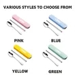 Travel Cutlery Set with Carrying Case | https://www.bestnamebadges.com