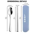 Travel Cutlery Set with Carrying Case | https://www.bestnamebadges.com