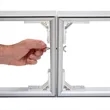 8'W Journey Header Hardware | https://www.bestnamebadges.com
