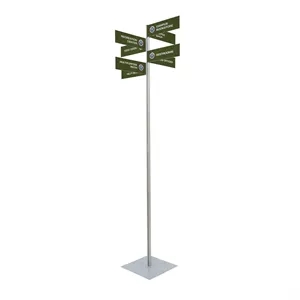 Wayfinding Rectangle Sign Post Kit (Eight Signs)