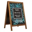 Economy Wood A-Frame Imprinted Chalkboard Kit | https://www.bestnamebadges.com