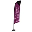 13' Elite Razor Nylon Sail Sign Flag, 1-Sided, Scissor Base | https://www.bestnamebadges.com