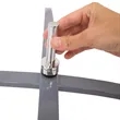 7' Elite Razor Nylon Sail Sign Flag, 1-Sided, Scissor Base | https://www.bestnamebadges.com